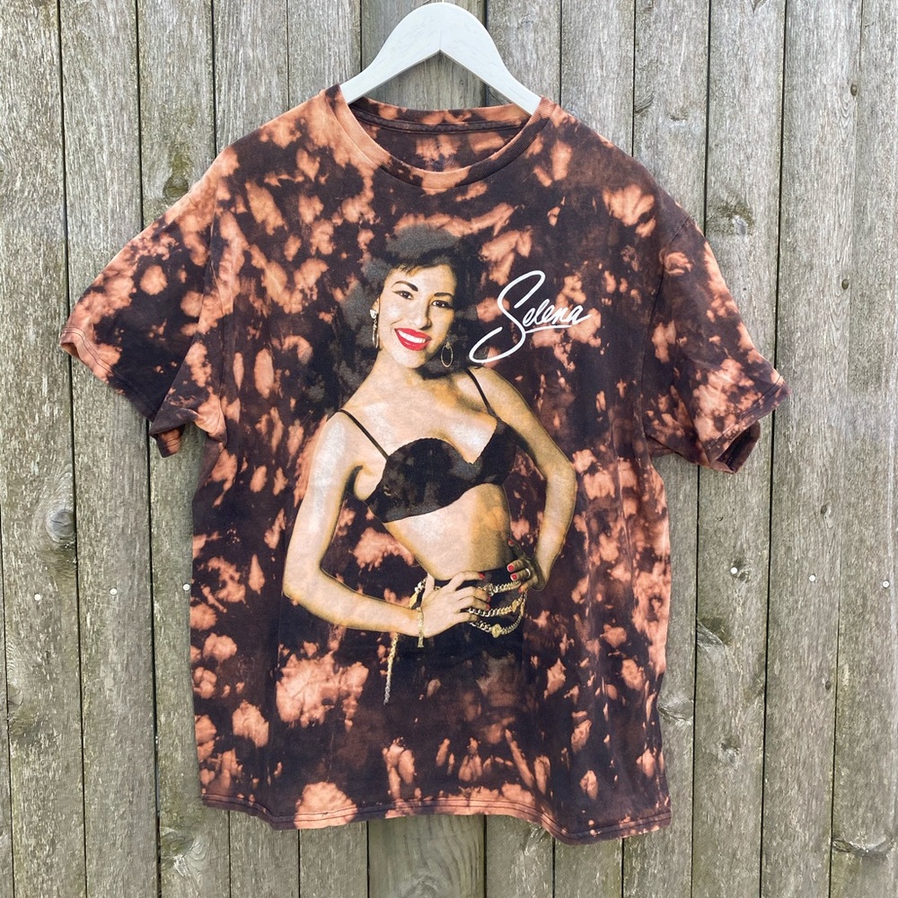 Bleach dyed Selena Tee